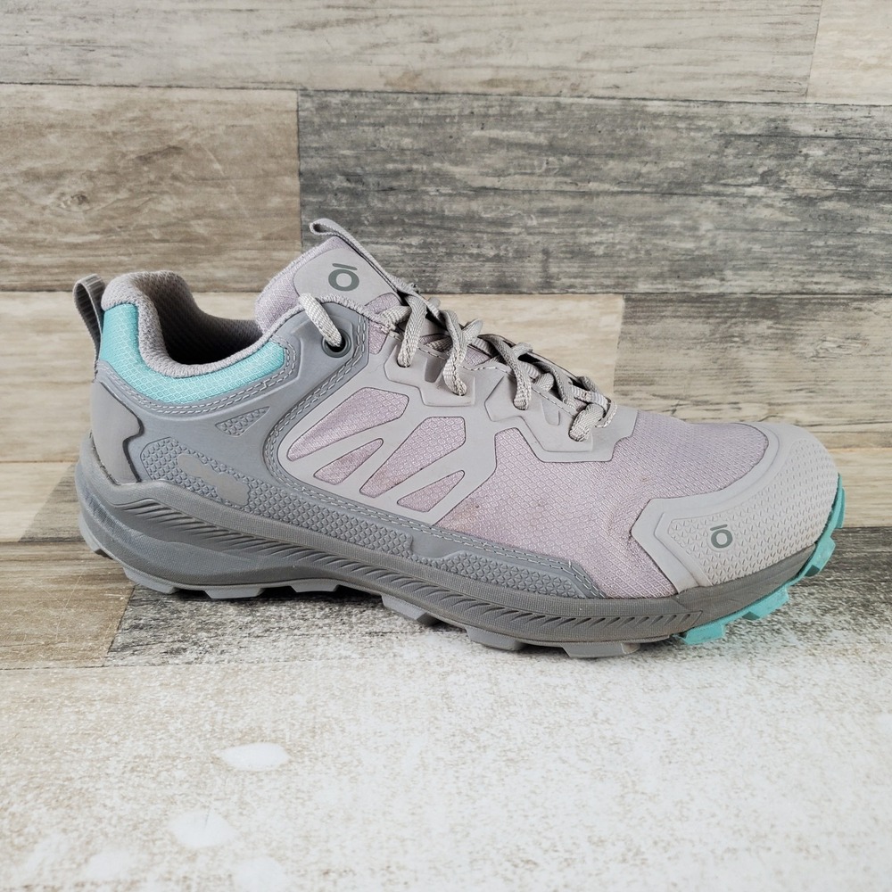 Oboz Katabatic Low Hiking Shoes Womens Sz 8.5 M Island Round Toe Lace Up Sneaker
